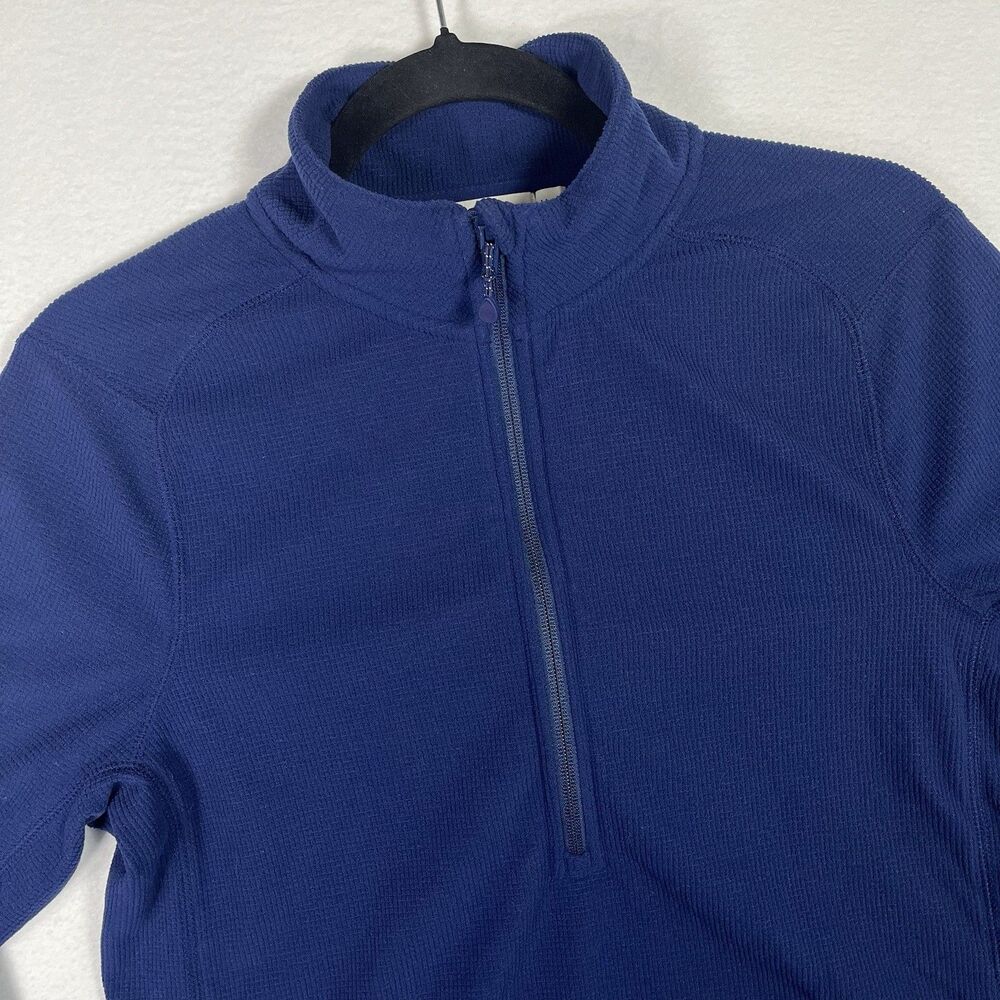 Vineyard Vines Harbor Fleece 1/4 Zip Pullover, Women's Medium, Navy Blue
